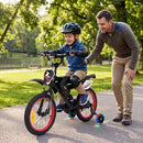 16-Inch Motocross-Style Kids Bike with Sound Effects – Black