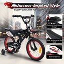 16-Inch Motocross-Style Kids Bike with Sound Effects – Black