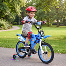 16-Inch Motocross-Style Kids Bike with Sound Effects – Blue