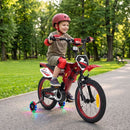 16-Inch Motocross-Style Kids Bike with Sound Effects – Red