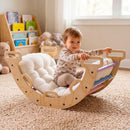 Wooden Climbing Arch and Rocker with Cushion – Macaron