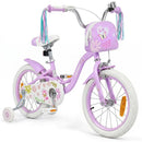 Girls Bike with Front Bag and Streamers – Purple / 16 inches