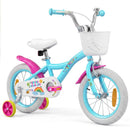 Kids Bike with Removable Basket and Adjustable Fit – Blue / 14 inches