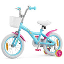 Kids Bike with Removable Basket and Adjustable Fit – Blue / 14 inches