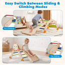 Rocket Wooden Triangle Climber, Arch and Balance Bridge – Multicolour
