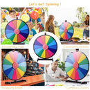 60 cm Tabletop Prize Wheel with 14 Sections – Multicolour