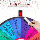 48 cm Tabletop Prize Wheel with Marker and Eraser – Multicolour