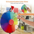 40 cm Prize Wheel with Adjustable Folding Stand – Multicolour