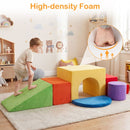 6-Piece Velvet Foam Climbing Playset – Red
