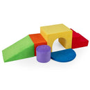 6-Piece Velvet Foam Climbing Playset – Red