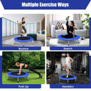 96cm Folding Mini Trampoline – Blue