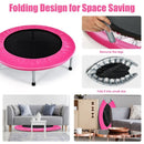 96cm Folding Mini Trampoline – Pink
