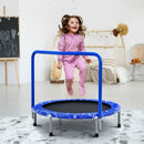 Folding Kids Trampoline with Padded Handle – Blue