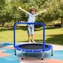 Folding Kids Trampoline with Padded Handle – Blue