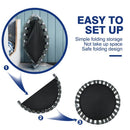 Folding Kids Trampoline with Padded Handle – Blue