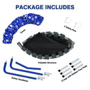 Folding Kids Trampoline with Padded Handle – Blue