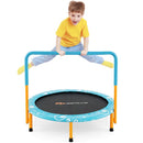 Folding Kids Trampoline with Padded Handle – Orange