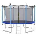 Outdoor Trampoline with Enclosure and Ladder – 12FT