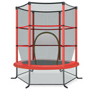 163cm Kids Trampoline with Enclosure Net – Red