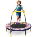 90cm Folding Kids Trampoline with LED Lights – Pink