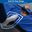 Kids Rectangular Trampoline with Swing and Bar – Blue
