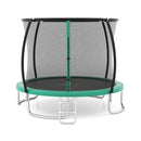 10ft Outdoor Trampoline with Enclosure and Ladder – Green