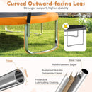 10ft Outdoor Trampoline with Enclosure and Ladder – Orange