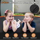 10ft Outdoor Trampoline with Enclosure and Ladder – Orange