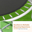 10ft Outdoor Trampoline with Enclosure and Ladder – Orange