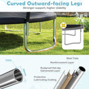 12ft Outdoor Trampoline with Enclosure and Ladder – Black