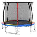 12ft Outdoor Trampoline with Enclosure and Ladder – Multicolour