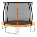 12ft Outdoor Trampoline with Enclosure and Ladder – Orange