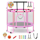 153cm Kids Trampoline Activity Set with Swing – Purple