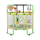 140cm Kids Trampoline Activity Set with Swing – Green