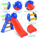 Folding Toddler Slide with Basketball Hoop – product view