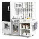 White Play Kitchen with Light-Up Stove and Fridge – White
