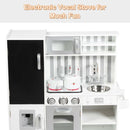White Play Kitchen with Light-Up Stove and Fridge – White