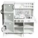 White Play Kitchen with Light-Up Stove and Fridge – White