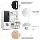 White Play Kitchen with Light-Up Stove and Fridge – White