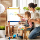 Adjustable Wooden Art Easel with Paper Roll – product view