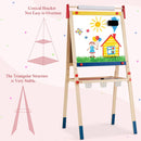 Adjustable Wooden Art Easel with Paper Roll – product view