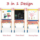 Adjustable Wooden Art Easel with Paper Roll – product view