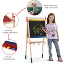 Adjustable Wooden Art Easel with Paper Roll – product view