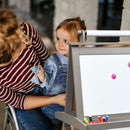Kids Double-Sided Art Easel with Storage Bins – Grey