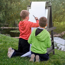 Kids Double-Sided Art Easel with Storage Bins – Grey