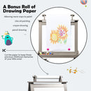 Kids Double-Sided Art Easel with Storage Bins – Grey