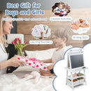 Kids Double-Sided Art Easel with Storage Bins – White