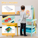 Kids Double-Sided Art Easel with Storage Bins – Yellow