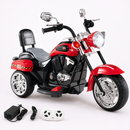 Baby Direct 6V Kids Motorcycle 3-Wheel with Headlight and Horn White in Red