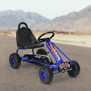 Kids Pedal Go Kart with Adjustable Seat and Handbrake – Blue